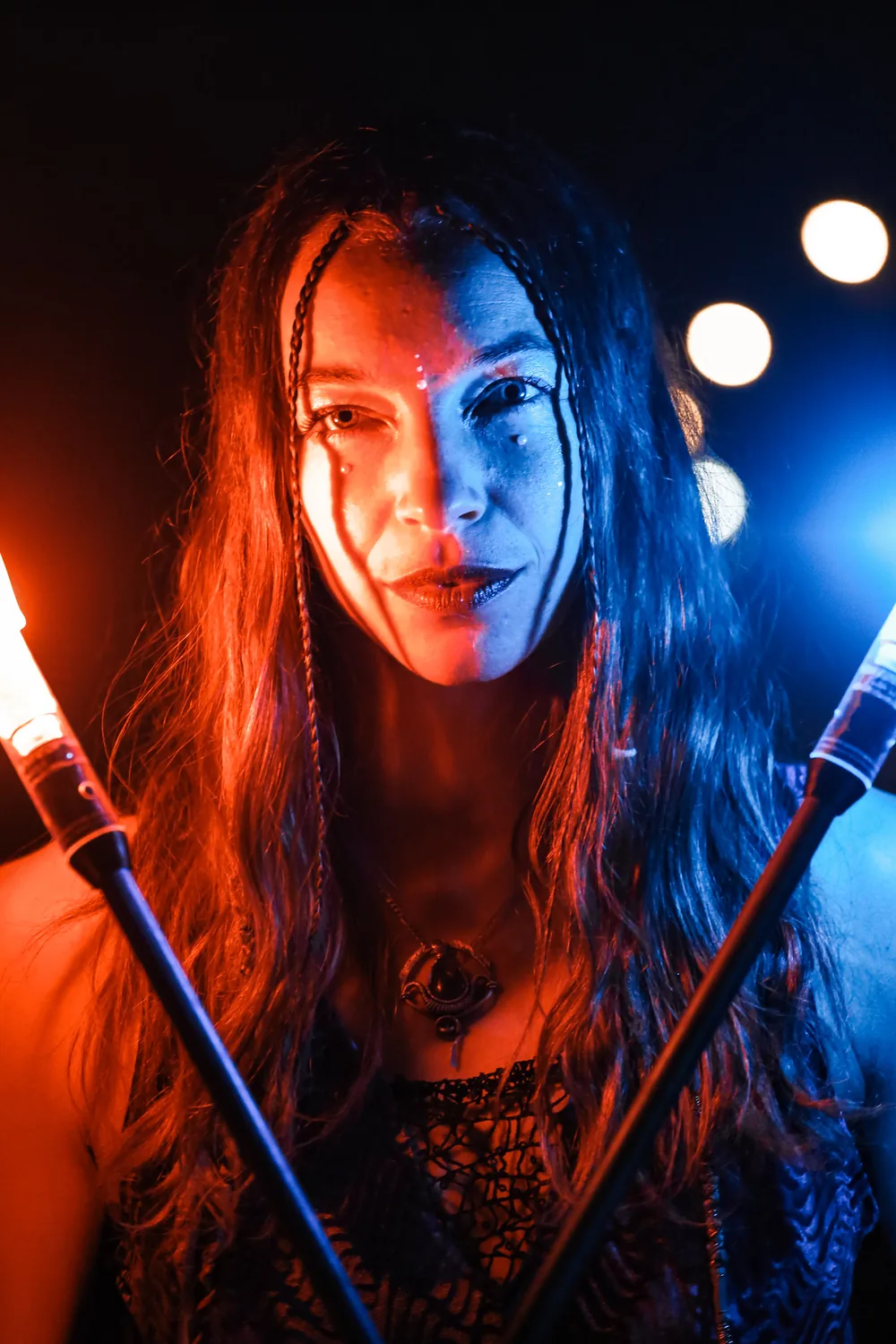 Portrait of Mascha in red light