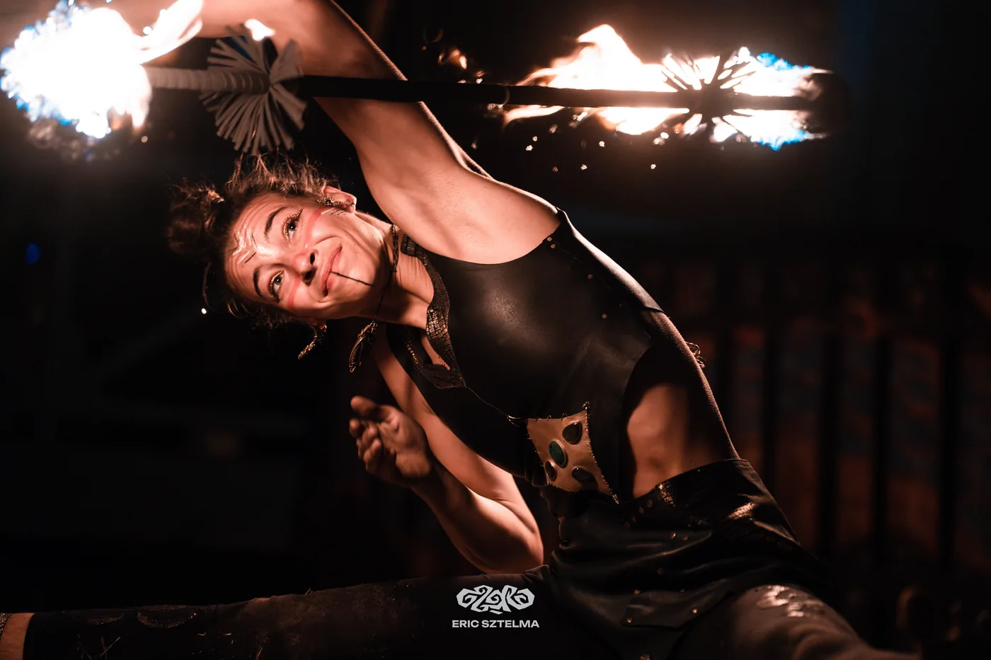 Fire performance at Ozora Festival