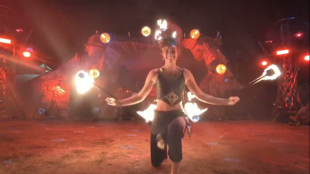 Fire show at Fuchs & Hase Festival, Tuebingen 2024
