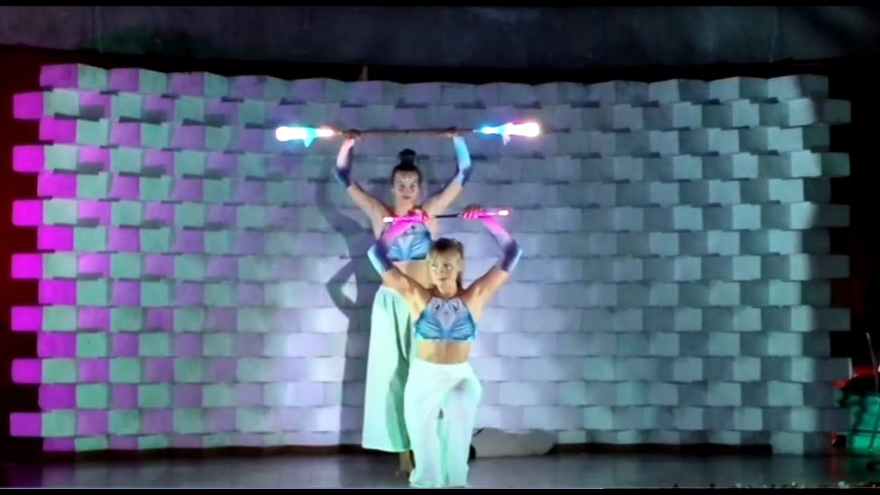 LED performance at Krishna Fest, Quito 2025