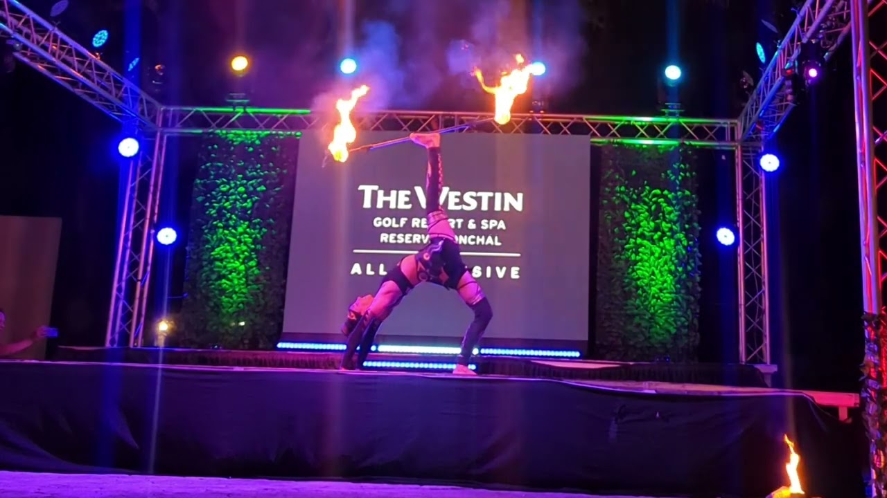 Mascha performing a contact act